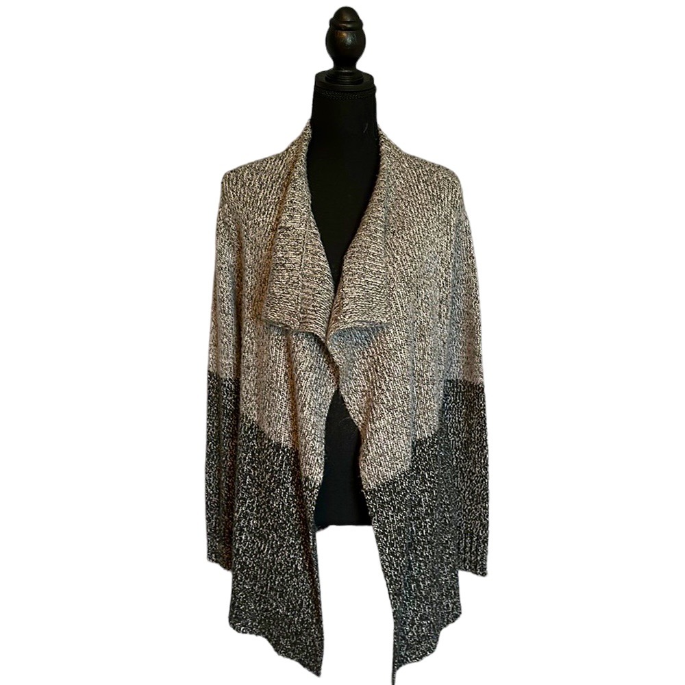RD Style Gray Ombre Chunky Knit Cardigan Size M